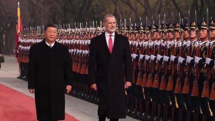 Xi Jinping recibe al rey Felipe VI en Pekín