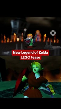 LEGO posted a new Zelda teaser that recreates a scene from Ocarina of Time for N64! #lego #zelda