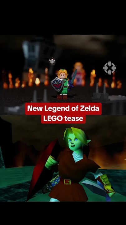 LEGO posted a new Zelda teaser that recreates a scene from Ocarina of Time for N64! #lego #zelda