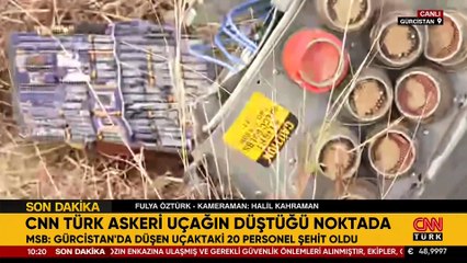 CNN TÜRK o alandan görüntüledi! Uçağın düşme nedeni araştırılıyor