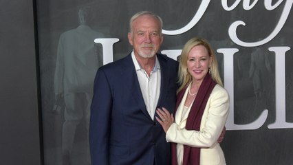 James Keach and Nancy Lynn Keach attend the red carpet premiere of Netflix's "Jay Kelly" in Los Angeles