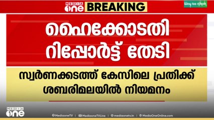 സ്വർണക്കടത്ത് കേസിലെ പ്ര‌തിക്ക് ശബരിമലയിൽ നിയമനം; റിപ്പോ‌ർട്ട് തേടി ഹെെക്കോടതി
