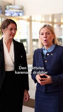 Magdalena Andersson - Vi lägger ett skarpt förslag i Sveriges riksdag om att förbjuda karensavdraget. (12.11.25)