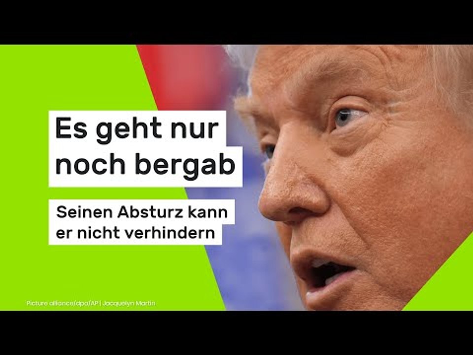 Es geht nur noch bergab - seinen Absturz kann er nicht verhindern