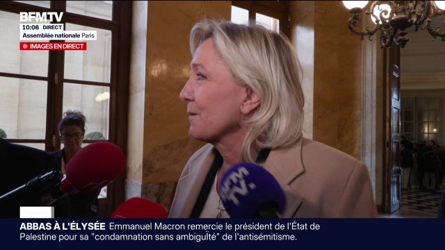 Réforme des retraites: Nous voterons la suspension , réaffirme Marine Le Pen