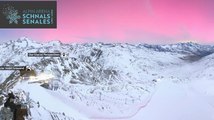 Che spettacolo all'Alpin Arena Senales: l'aurora boreale illumina il cielo