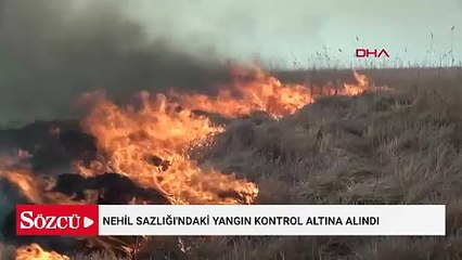 4 gün boyunca alev alev yandı! Nehil Sazlığı'ndaki yangın kontrol altına alındı
