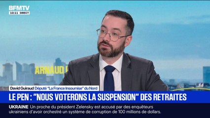 Réforme des retraites: "Ce décalage sera compensé par une hausse des franchises médicales", déplore David Guiraud, député LFI