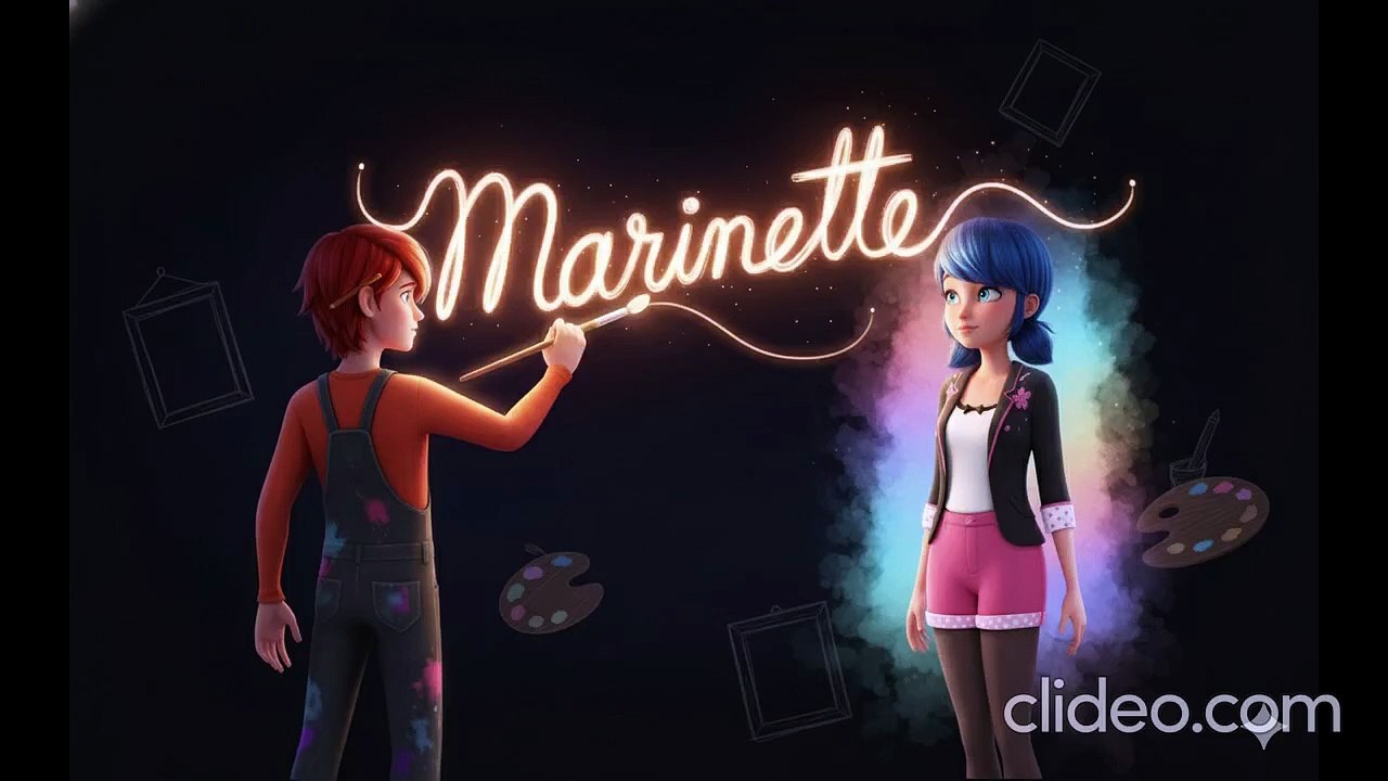 Miraculous ladybug Nathaniel y marinette dueto Dibujé tu nombre en la luz
