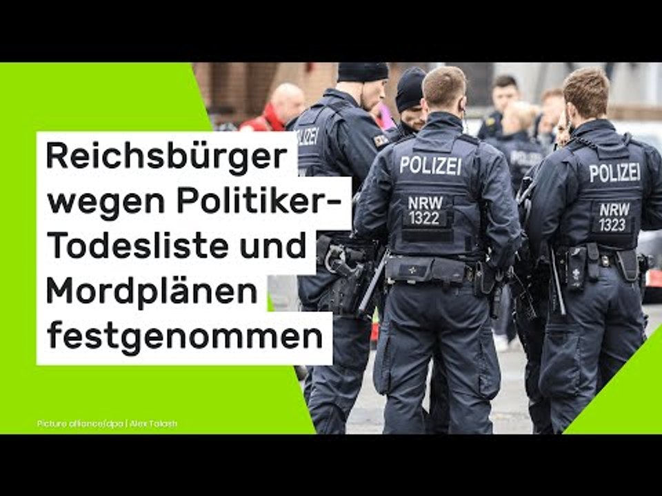 Merkel und Scholz als Anschlagsopfer: Reichsbürger wegen Todesliste und Mordplänen festgenommen