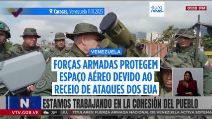 Venezuela faz exercícios militares com receio de ataques dos EUA