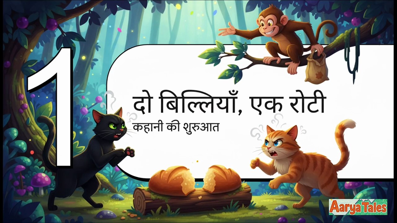 Panchtantra #3 - दो बिल्लियाँ और बंदर