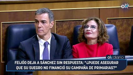 Feijóo deja a Sánchez sin respuesta: "¿Puede asegurar que su suegro no financió su campaña de primarias?"