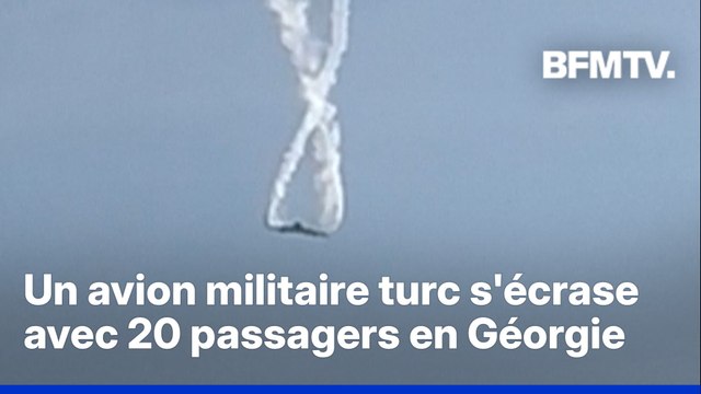 Géorgie: un avion cargo militaire turc s'écrase avec 20 passagers à bord