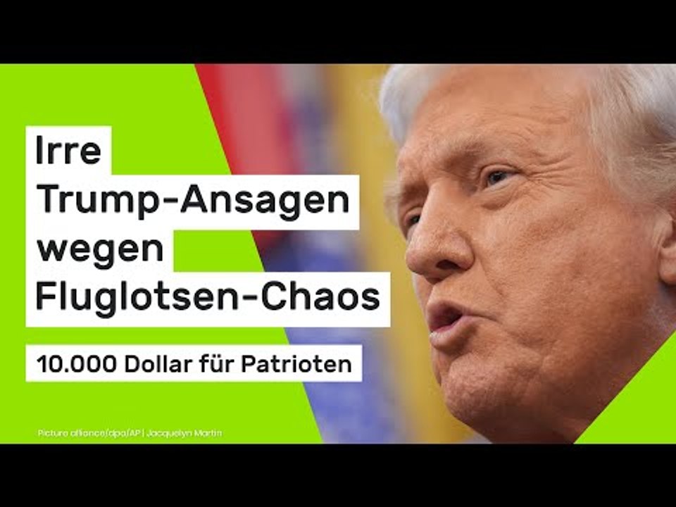 Irre Trump-Ansagen wegen Fluglotsen Chaos - 10.000 Dollar für Patrioten