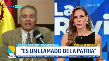 Ernesto Justiniano, nuevo zar antidrogas, habla de la situación del narcotráfico en Bolivia