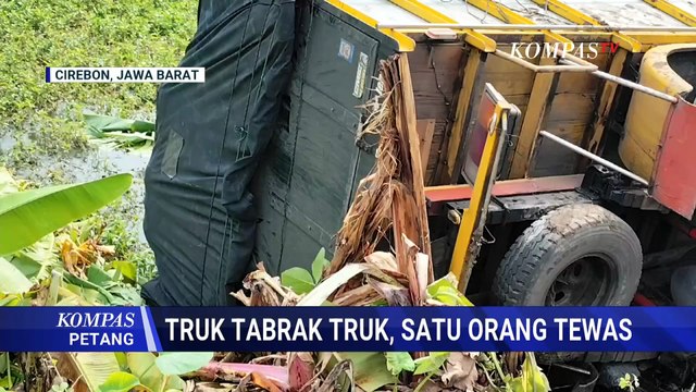 Kecelakaan Maut di Pantura Cirebon, Truk Kayu Hantam Truk Boks Tewaskan 1 Orang | KOMPAS PETANG