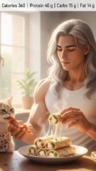 5-Minute Protein Wrap That’ll Change Your Gym Meals 🔥 | Cottage Cheese Power Stack”