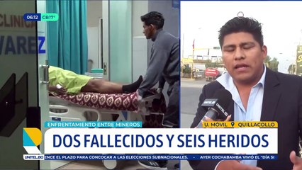 Dos fallecidos y seis heridos por conflicto entre mineros por una veta
