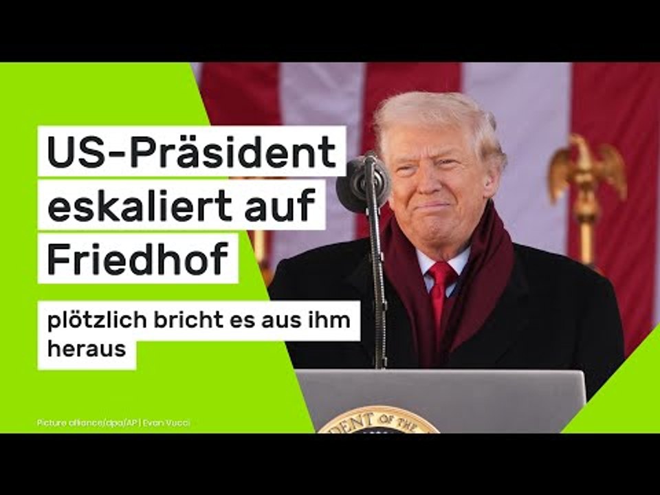 Donald Trump: US-Präsident eskaliert auf Friedhof - plötzlich bricht es aus ihm heraus