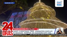 Giant Christmas tree, animated display, at bazaar, tampok sa Quezon City Hall | 24 Oras