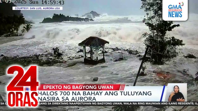 Halos 700 na bahay ang tuluyang nasira sa Aurora | 24 Oras