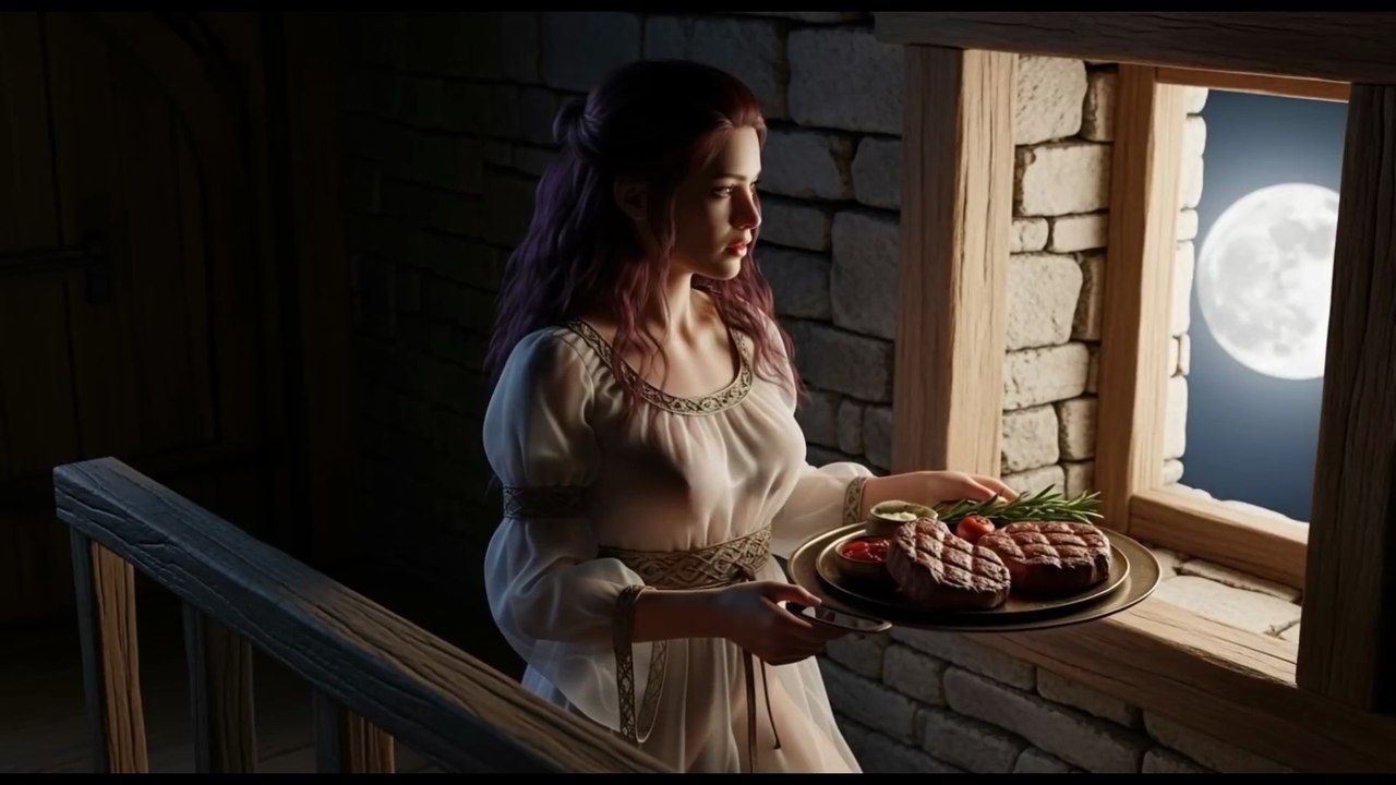 The Mystery Beneath the Midnight Moon | Medieval Shores | AI Fantasy Cinematic by YuniChuss_AI