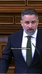 Abascal llama a Sánchez: "Narcisista sin escrúpulos aupado por una flotilla de vagos y maleantes"