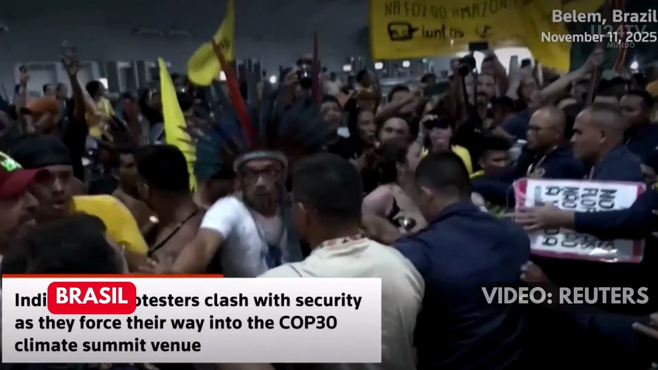 Manifestantes irrumpen en la sede de la cumbre COP30