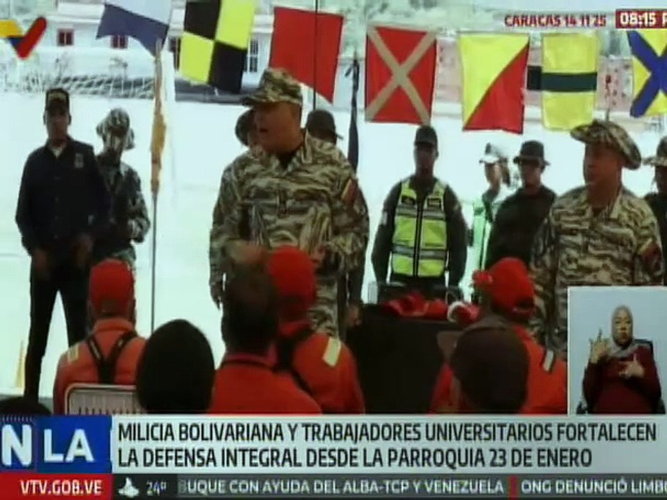 Milicia Bolivariana entrega condecoración a los Cuerpos Combatientes de la FTUV