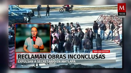 En SLP, indígenas expulsan al secretario del Ayuntamiento por obra inconclusa