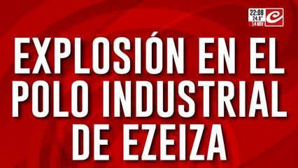 Incendio y explosión en polo industrial