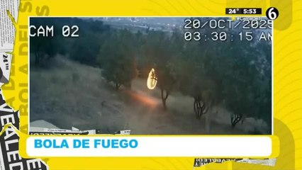 Bola de fuego captada en bosques españoles