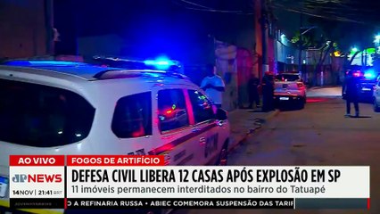 Zona Leste de SP: 12 casas são liberadas após explosão em galpão de fogos