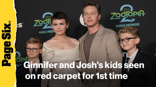 Ginnifer Goodwin and Josh Dallas' kids make first-ever red carpet appearance at 'Zootopia 2' premiere