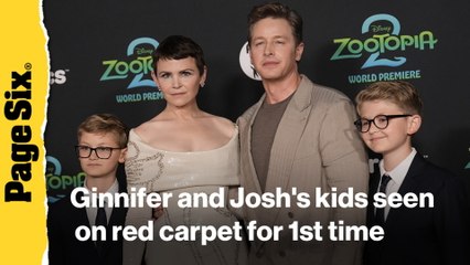 Ginnifer Goodwin and Josh Dallas' kids make first-ever red carpet appearance at 'Zootopia 2' premiere