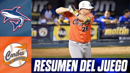 Resumen del juego Tiburones de La Guaira y Caribes de Anzoátegui | 14 de noviembre 2025