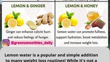 🍋 How Lemon Water Supports Weight Loss