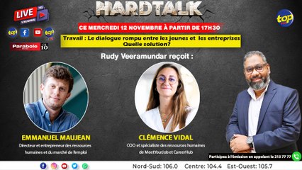 Hard Talk: Rudy Veeramundar reçoit Emmanuel Maujean et Clémence Vidal