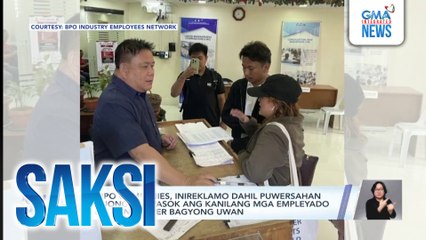 100 BPO companies, inireklamo dahil puwersahan umanong pinapasok ang kanilang mga empleyado sa gitna ng Super Bagyong Uwan | Saksi
