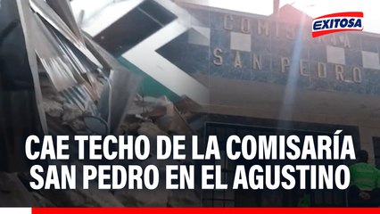 Cae techo de la comisaría San Pedro en El Agustino: No se han registrado heridos