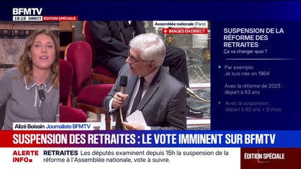 Que va changer concrètement la suspension de la réforme des retraites en cas d'adoption du texte?