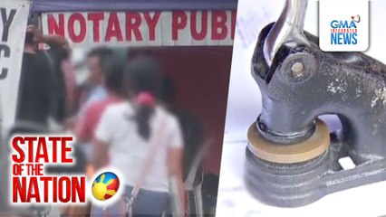 Grupong nag-aalok ng pekeng notaryo sa labas ng tanggapan ng gobyerno, bistado | SONA