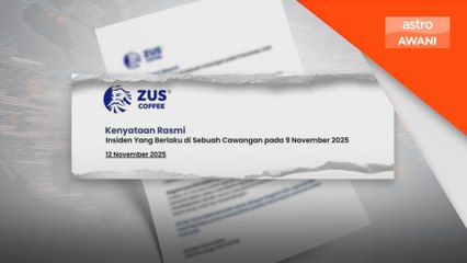 Barista ditengking pelanggan, Zus Coffee buat laporan polis