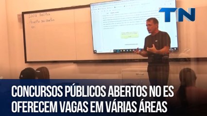 Concursos públicos abertos no ES oferecem vagas em várias áreas