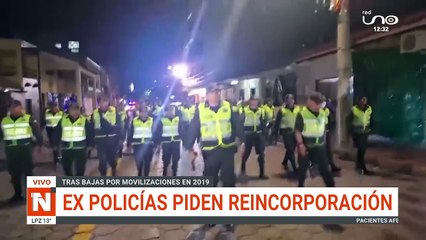 EXPOLICÍAS PIDEN REINCORPORACIÓN