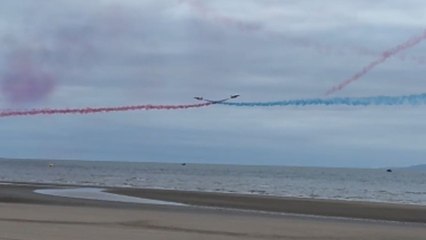 Woman films Red Arrows but accidentally zooms in on birds at Air Show