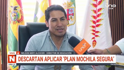 DESCARTAN APLICAR ´PLAN MOCHILA SEGURA´