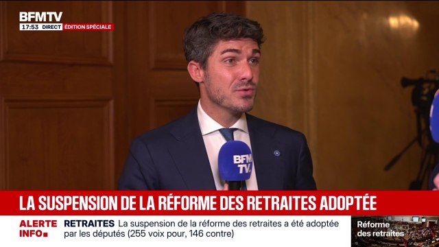 Aurélien Pradié (député non-inscrit du Lot) souhaite qu'on ait un débat sur la réforme des retraites qui ne soit pas la bouée de sauvetage d'un gouvernement