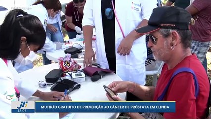 Mutirão gratuito de prevenção ao câncer de próstata em Olinda